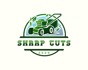 Lawn Mower Gardening  logo design