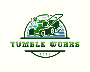 Lawn Mower Gardening  logo design