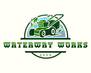 Lawn Mower Gardening  logo design