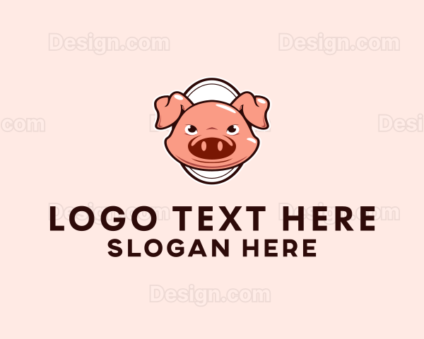 Pork Meat Ranch Logo