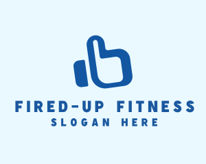 Blue Thumbs Up logo