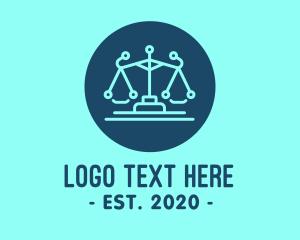 Legal Attorney Law Scales Technology logo