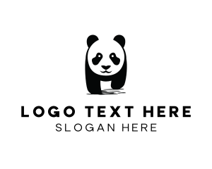 Cute Panda Wildlife  logo