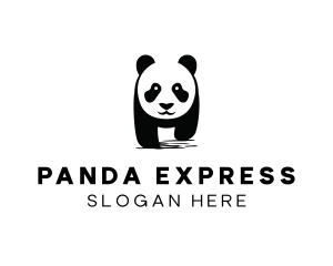 Cute Panda Wildlife  logo design