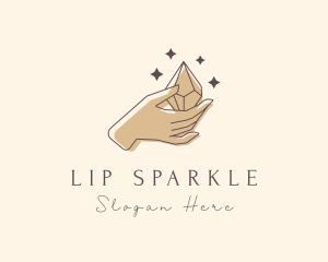 Sparkle Hand Crystal logo design