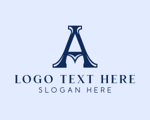 Elegant Serif Letter A Company logo