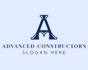 Elegant Serif Letter A Company logo design