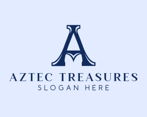 Elegant Serif Letter A Company logo design