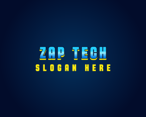 Futuristic Gaming Tech logo design