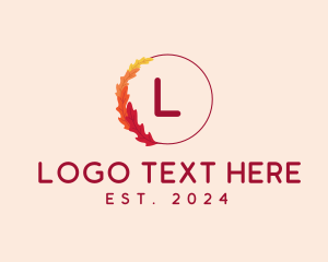 Autumn Leaves Wreath logo