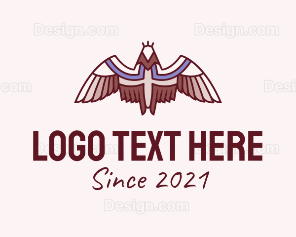 Tribal Bird Feathers Logo