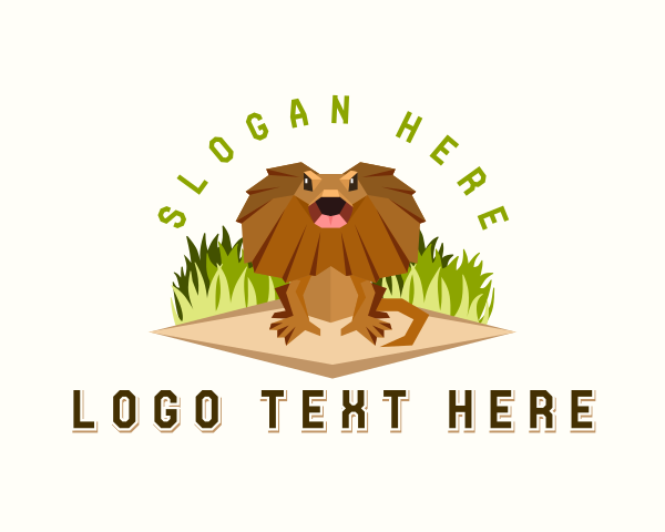 Frilled Lizard logo example 2