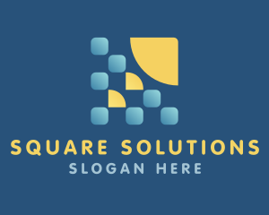 Solar Panel Square logo design