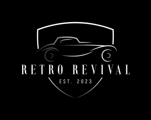 Retro Car Mechanic logo design