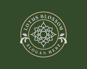 Lotus Yoga Flower logo design