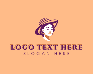 Hat Woman Fashion logo