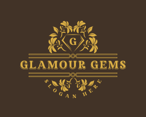 Diamond Floral Boutique logo design