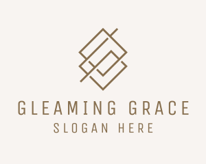 Brown Diamond Letter G logo design