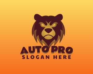 Angry Brown Bear Gaming Mascot logo