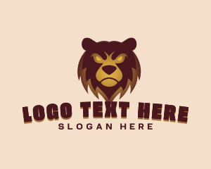 Angry Brown Bear Gaming Mascot logo