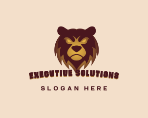 Angry Brown Bear Gaming Mascot logo design