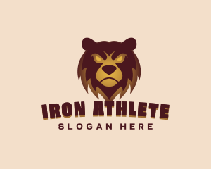 Angry Brown Bear Gaming Mascot logo design