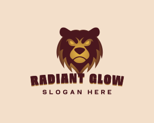 Angry Brown Bear Gaming Mascot logo design