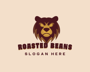 Angry Brown Bear Gaming Mascot logo design