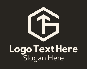 White Hexagon Letter G & T logo