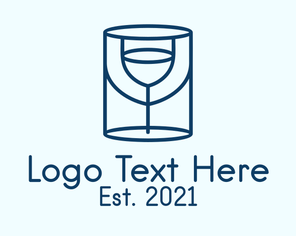 Minimalist Wine Glass  logo