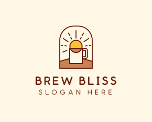 Sunrise Breakfast Coffee Brew logo design