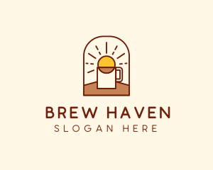 Sunrise Breakfast Coffee Brew logo design