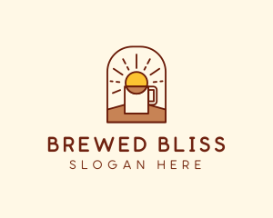 Sunrise Breakfast Coffee Brew logo design