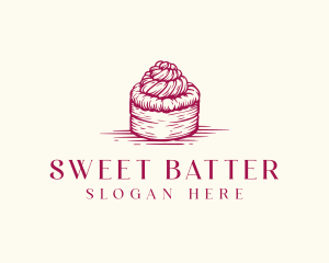 Sweet Cake Pastry  logo design