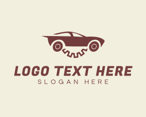 Minimal Automobile Gear Logo