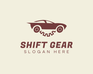 Minimal Automobile Gear logo design