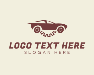 Car - Minimal Automobile Gear logo design
