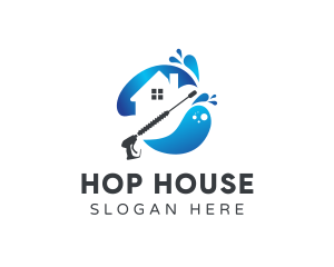 House Cleaning Pressure Washer logo design