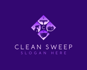 Sanitation Sparkle Clean logo design