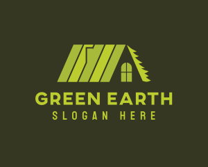 Green Roof House logo design