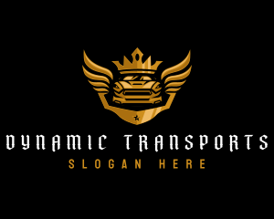 Wing Car Transportation logo design