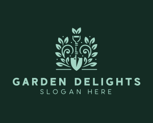 Landscaping Garden Shovel  logo design