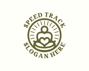 Meditation Yoga Heart logo