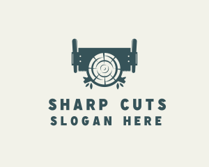 Wood Cutting Arborist logo design