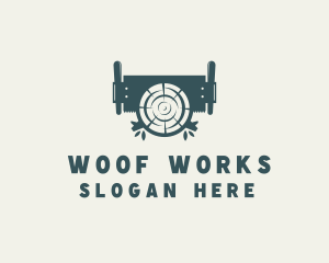 Wood Cutting Arborist logo design