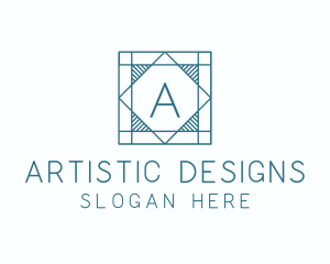 Tile Flooring Interior Design logo design