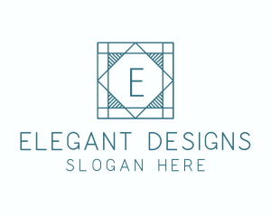 Tile Flooring Interior Design logo design