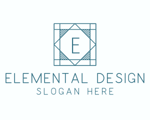 Tile Flooring Interior Design logo design