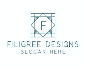 Tile Flooring Interior Design logo design