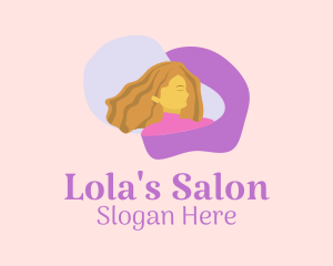 Woman Hairstyle Salon logo design